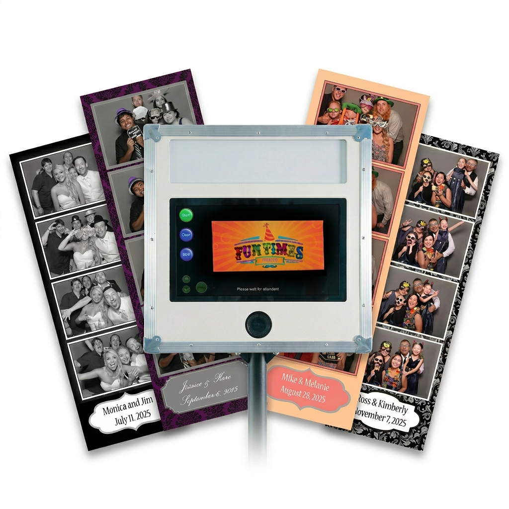 Fun Times open-air photo booth and personalized photo strips